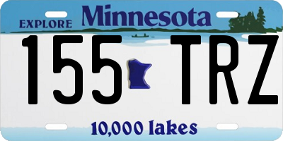 MN license plate 155TRZ