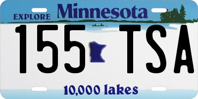 MN license plate 155TSA
