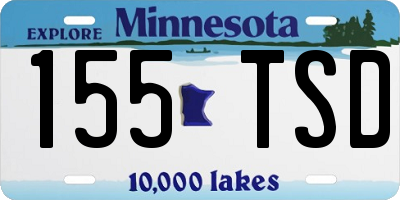 MN license plate 155TSD