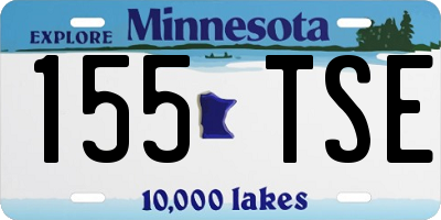MN license plate 155TSE