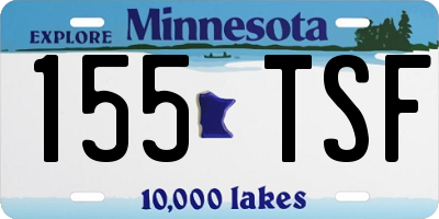 MN license plate 155TSF