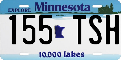 MN license plate 155TSH