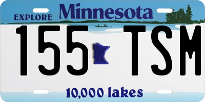 MN license plate 155TSM
