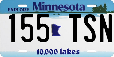 MN license plate 155TSN