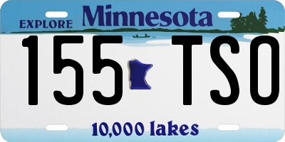 MN license plate 155TSO