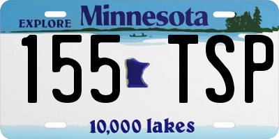 MN license plate 155TSP