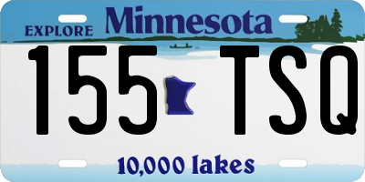 MN license plate 155TSQ