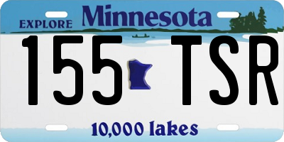 MN license plate 155TSR
