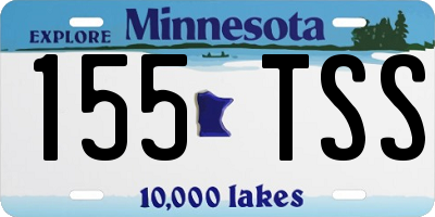 MN license plate 155TSS