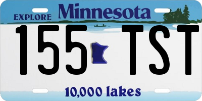 MN license plate 155TST