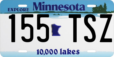 MN license plate 155TSZ