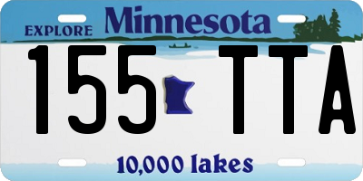 MN license plate 155TTA