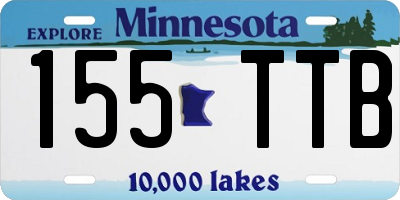 MN license plate 155TTB