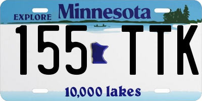 MN license plate 155TTK