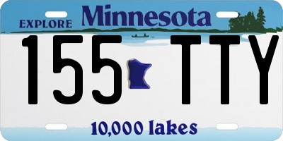 MN license plate 155TTY