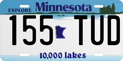 MN license plate 155TUD