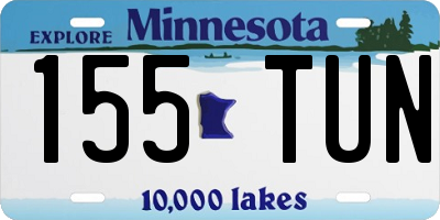 MN license plate 155TUN