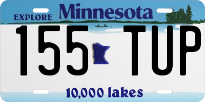 MN license plate 155TUP