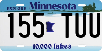 MN license plate 155TUU