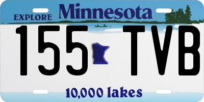 MN license plate 155TVB