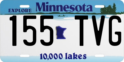 MN license plate 155TVG