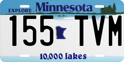 MN license plate 155TVM
