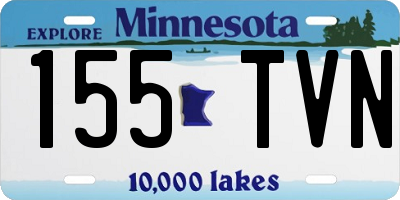 MN license plate 155TVN