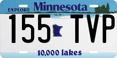 MN license plate 155TVP