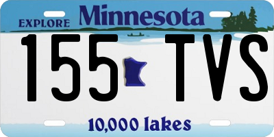MN license plate 155TVS