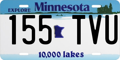 MN license plate 155TVU