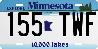 MN license plate 155TWF