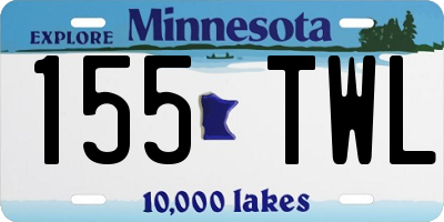 MN license plate 155TWL
