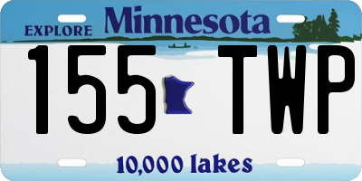 MN license plate 155TWP