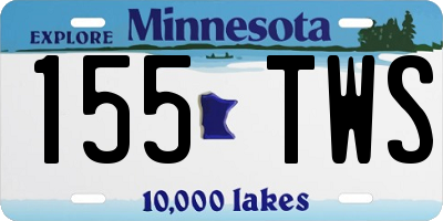 MN license plate 155TWS