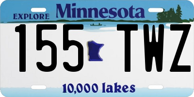 MN license plate 155TWZ