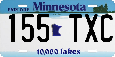 MN license plate 155TXC