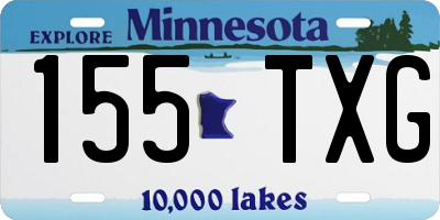 MN license plate 155TXG
