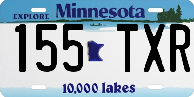 MN license plate 155TXR