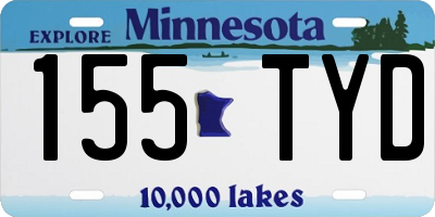 MN license plate 155TYD