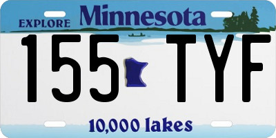 MN license plate 155TYF