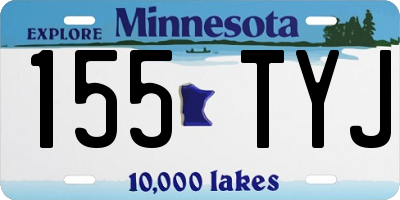 MN license plate 155TYJ
