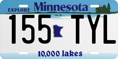MN license plate 155TYL