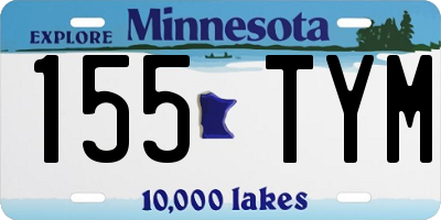 MN license plate 155TYM