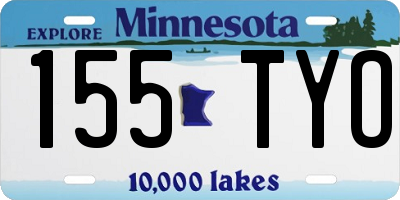 MN license plate 155TYO