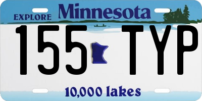 MN license plate 155TYP