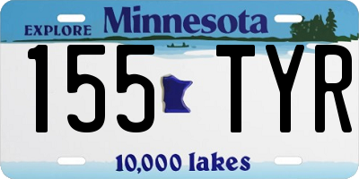 MN license plate 155TYR