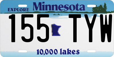 MN license plate 155TYW