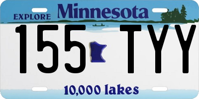 MN license plate 155TYY