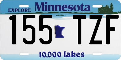 MN license plate 155TZF