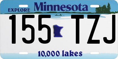 MN license plate 155TZJ